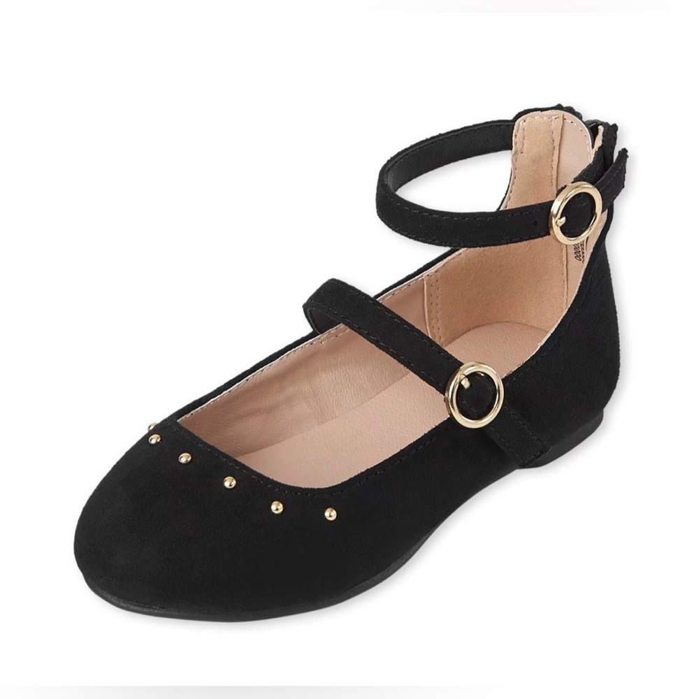 The Children's Place Toddler Girls Buckle Wrap Ballet Flats-Toddler Size 5